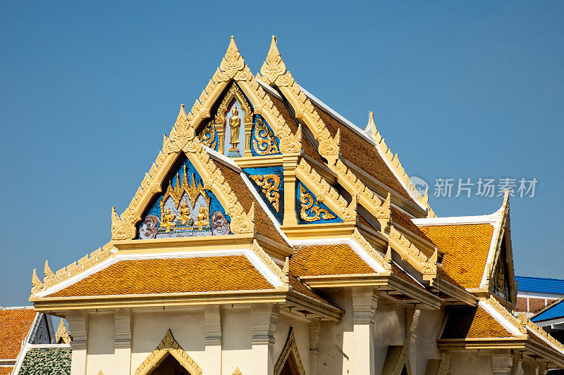 曼谷的佛寺外景，Wat Traimit